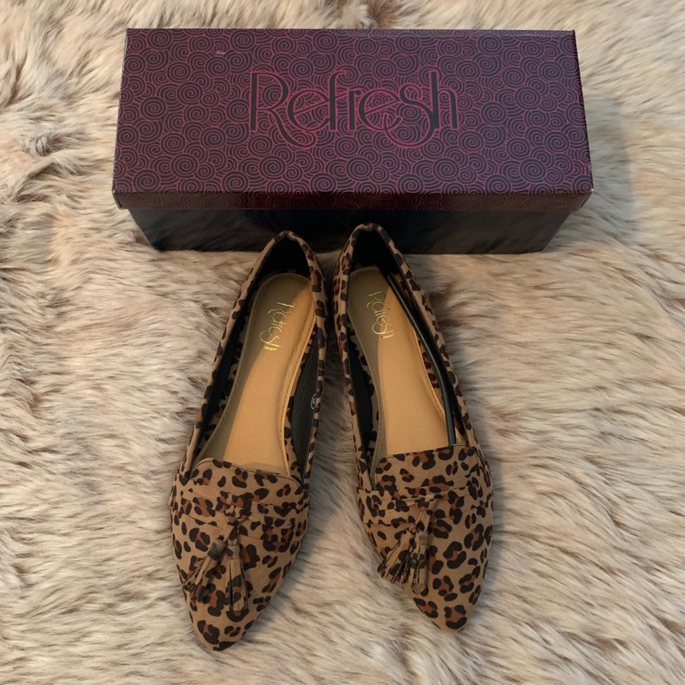 Vici cheetah loafers